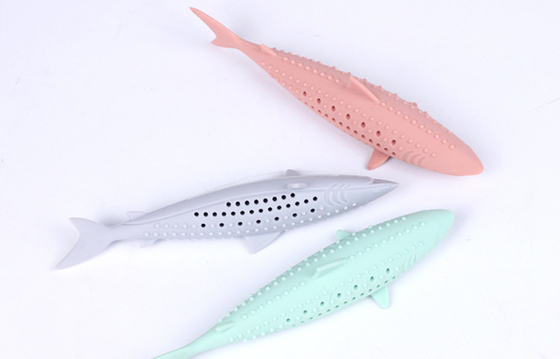 Interactive Safe Rubber Crayfish Chew Toys For Kittens Teething With Catnip