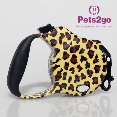 Polyester Webbing Hands Free Retractable Pet Leash